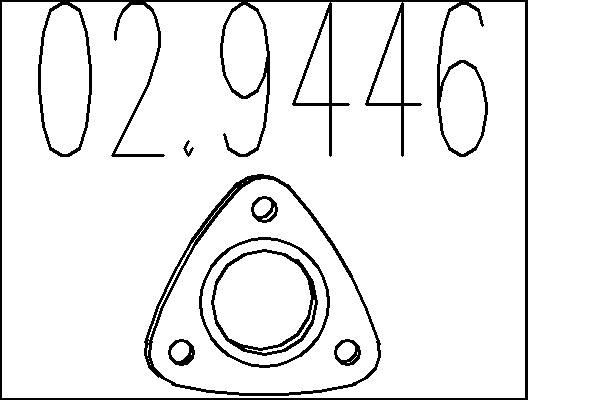MTS Exhaust pipe gasket Article number: 02.9446 cheaply