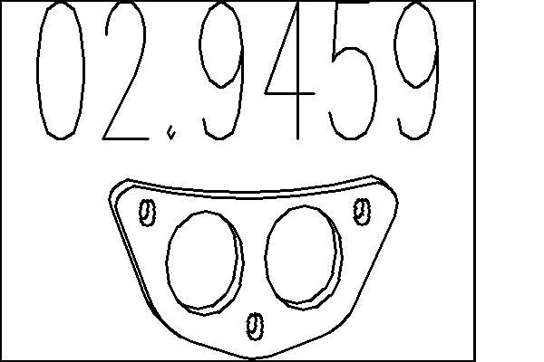 MTS Exhaust pipe gasket Article number: 02.9459 cheaply