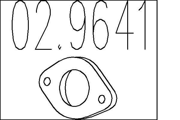 MTS Exhaust pipe gasket Article number: 02.9641 cheaply