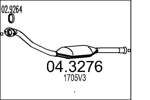 MTS Catalytic converter Article number: 04.3276 cheaply