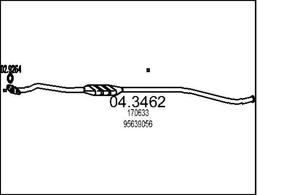 MTS Catalytic converter Article number: 04.3462 cheaply