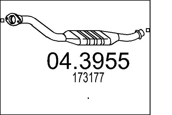 MTS Catalytic converter Article number: 04.3955 cheaply
