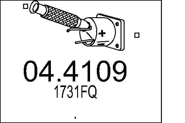 MTS Catalytic converter Article number: 04.4109 cheaply