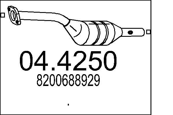 MTS Catalytic converter Article number: 04.4250 cheaply