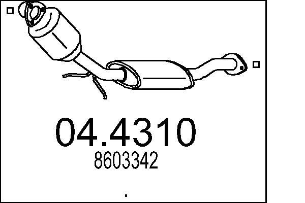 MTS Katalüsaator Artikli number: 04.4310 soodsalt