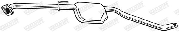 WALKER Middle silencer Article number: 19366 cheaply