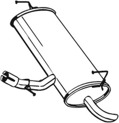 BOSAL Rear silencer Article number: 145-285 cheaply