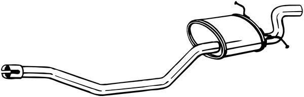 BOSAL Rear silencer Article number: 280-253 cheaply