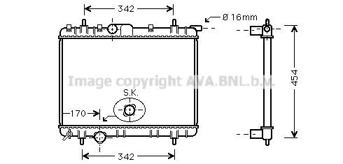 PRASCO Engine oil cooler Article number: AI3033 cheaply