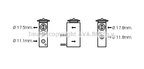 PRASCO AC expansion valve Article number: CN1276 cheaply