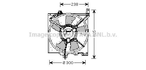 PRASCO Fan, radiator Article number: DN7506 cheaply