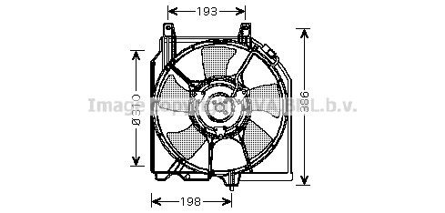 PRASCO Fan, radiator Article number: DN7523 cheaply
