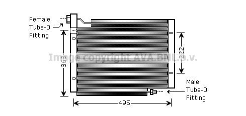 PRASCO Air conditioning condenser Article number: JE5004 cheaply
