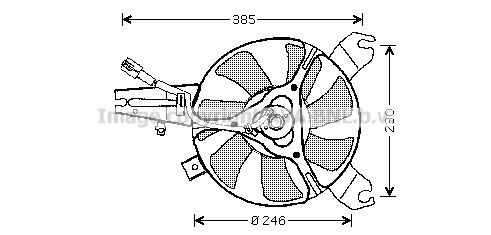 PRASCO Fan, radiator Article number: MZ7527 cheaply