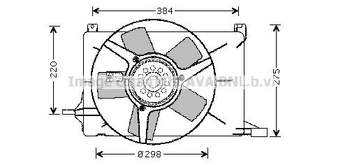 PRASCO Fan, radiator Article number: OL7502 cheaply