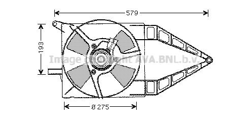 PRASCO Fan, radiator Article number: OL7503 cheaply