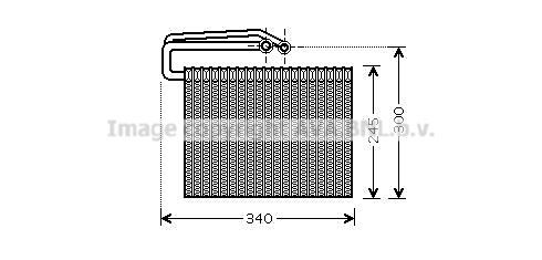 PRASCO Air conditioning evaporator Article number: OLV399 cheaply
