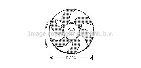 PRASCO Fan, radiator Article number: PE7513 cheaply