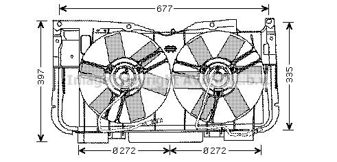 PRASCO Fan, radiator Article number: PE7515 cheaply