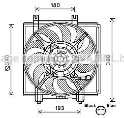 PRASCO Fan, radiator Article number: SU7515 cheaply