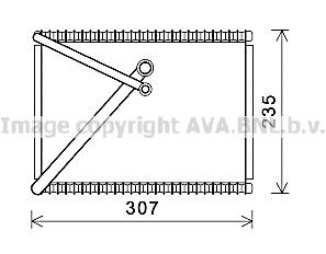 PRASCO Air conditioning evaporator Article number: VOV156 cheaply