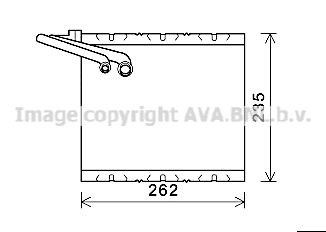 PRASCO Air conditioning evaporator Article number: VOV157 cheaply
