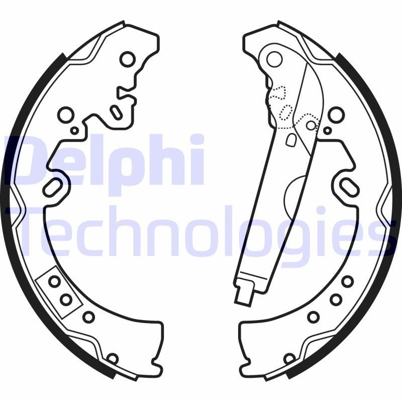 DELPHI Piduriklotside komplekt, seisupidur Artikli number: LS2039 soodsalt
