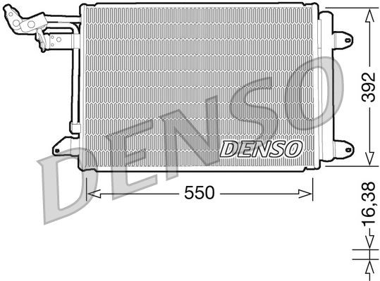 DENSO Air conditioning condenser Article number: DCN32002 cheaply