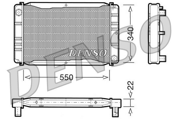 DENSO Radiaator, mootorijahutus Artikli number: DRM33012 soodsalt