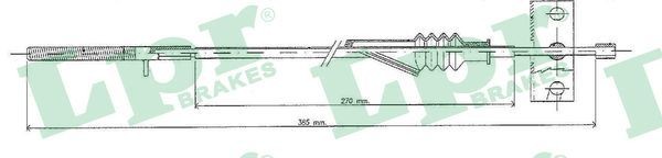 LPR Hand brake cable Article number: C0088B cheaply