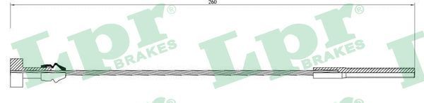 LPR Hand brake cable Article number: C0919B cheaply