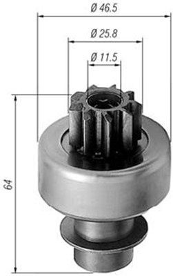 MAGNETI MARELLI 940113020242 Pinion, starter TEMPRA 1.6 i.e. 75 PS Petrol 1998