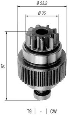 MAGNETI MARELLI Lite tannhjul, starter artikkelnummer: 940113020249 billig
