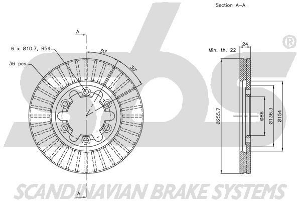 sbs Brake hose Article number: 1330853639 cheaply
