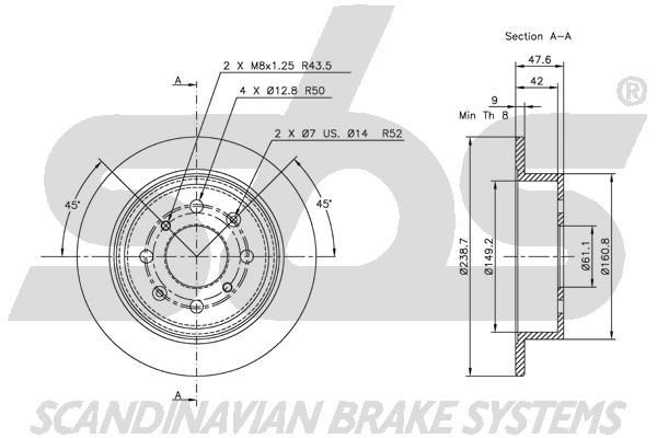 sbs Brake hose Article number: 1330853215 cheaply