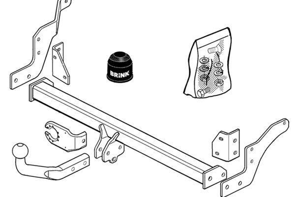 BRINK Trailer Hitch Article number: 323000 cheaply