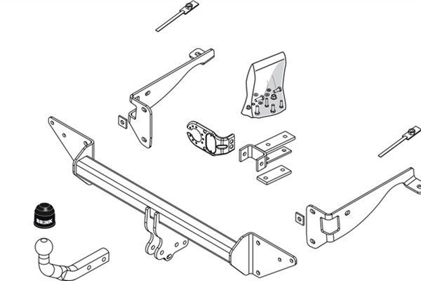 BRINK Trailer Hitch Article number: 460700 cheaply