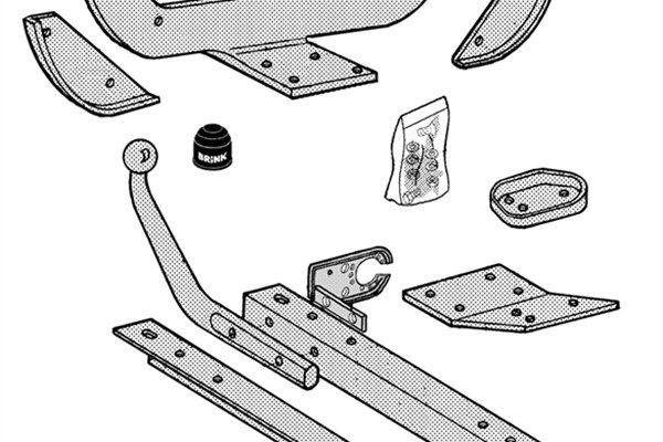 BRINK Trailer Hitch Article number: 232400 cheaply