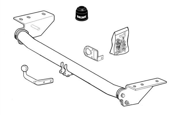BRINK Trailer Hitch Article number: 334100 cheaply