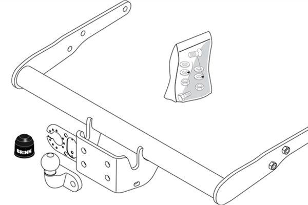 BRINK Trailer Hitch Article number: 426900 cheaply
