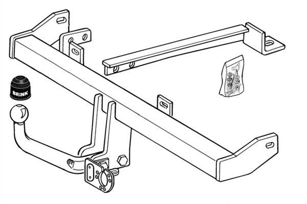 BRINK Trailer Hitch Article number: 248800 cheaply