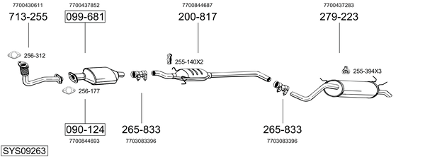 BOSAL Exhaust Pipe Article number: 881-961 cheaply