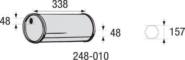 BOSAL Middle Silencer, universal Article number: 248-010 cheaply