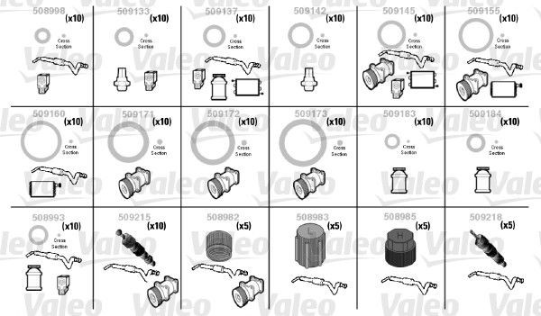 VALEO O-rings rep.sæt Varenummer: 509204 billige