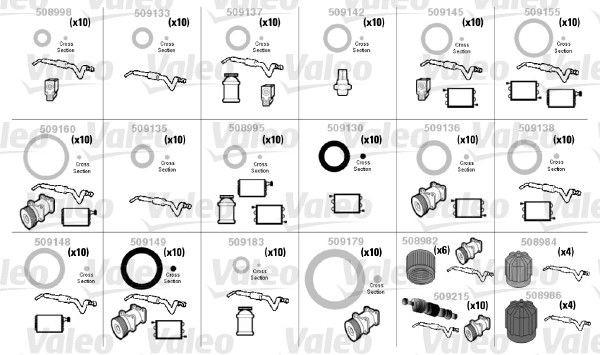 VALEO O-rings rep.sæt Varenummer: 509205 billige
