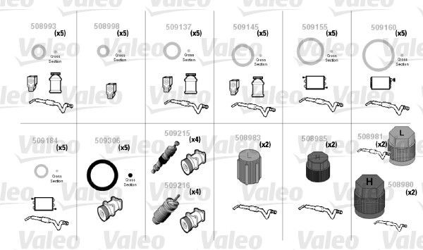 VALEO O-rings rep.sæt Varenummer: 509207 billige