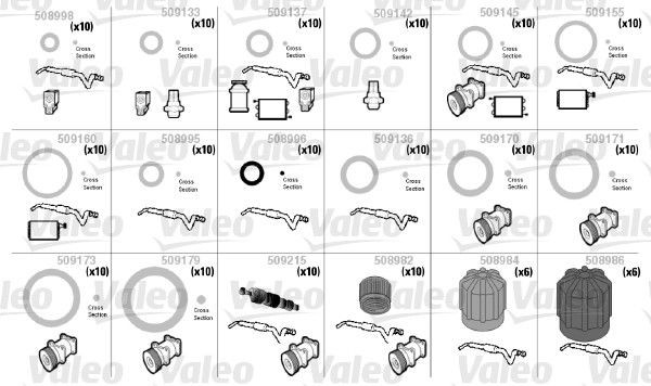 VALEO O-rings rep.sæt Varenummer: 509210 billige