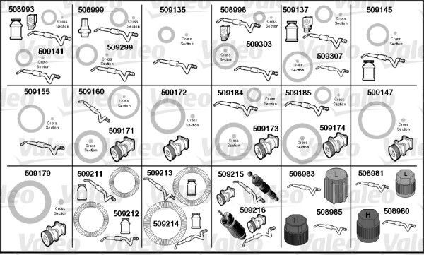 VALEO O-rings rep.sæt Varenummer: 509295 billige
