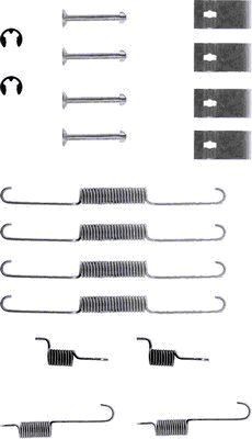 TEXTAR 97003500 Accessory Kit, brake shoes 626 2.0 D (GC10F1) 63 PS Diesel 1987