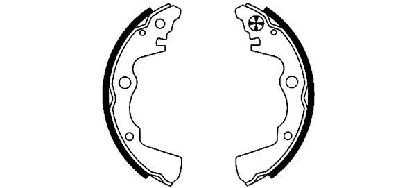 TEXTAR Brake Shoe Set Article number: 91040900 cheaply